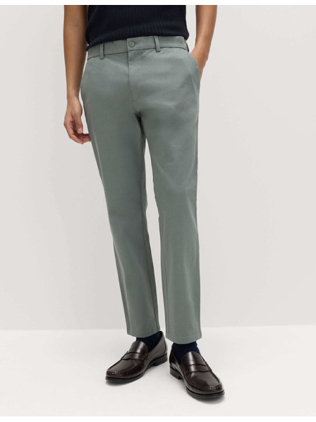 Marks & Spencer Slim fit chino nohavice The Ultimate Marks & Spencer zelené