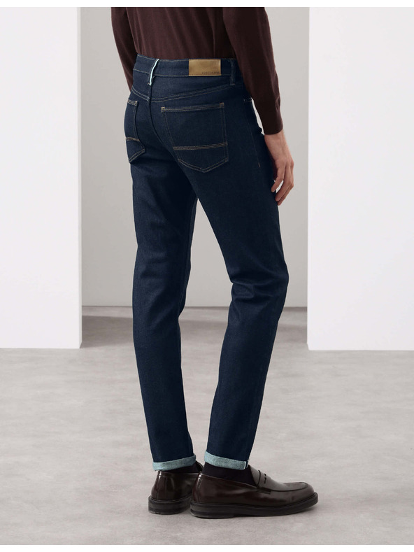 Marks & Spencer Japonské džíny Selvedge, priamy strih Marks & Spencer námornicka modrá