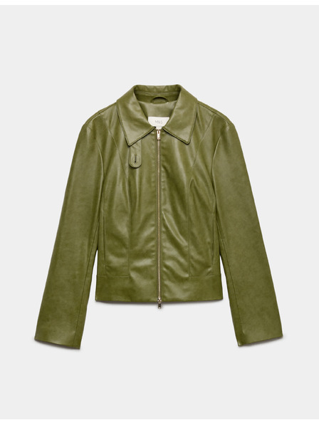 Marks & Spencer Bunda typu Harrington z umelej kože Marks & Spencer zelená