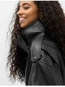 Marks & Spencer Bomber bunda z imitácie kože so stojáčikom Marks & Spencer čierna