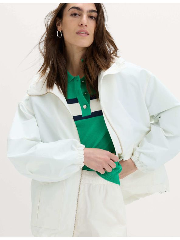 Marks & Spencer Parka s kapucňou, vysokým podielom bavlny a technológiou Stormwear™ Marks & Spencer krémová