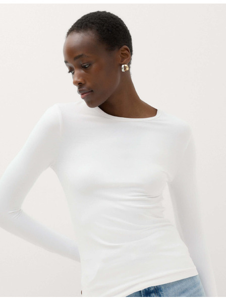 Marks & Spencer Top z ultra jemného materiálu Marks & Spencer biela