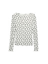Marks & Spencer Žerzejový bodkovaný top s lodičkovým výstrihom, zo sieťoviny Marks & Spencer biela