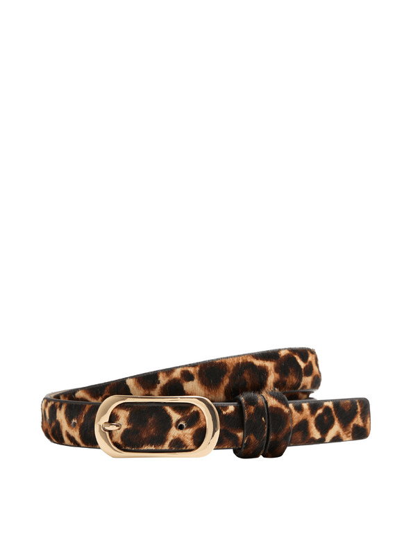 Marks & Spencer Priliehavý pás s leopardím potlačou Marks & Spencer hnedá