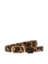 Marks & Spencer Priliehavý pás s leopardím potlačou Marks & Spencer hnedá