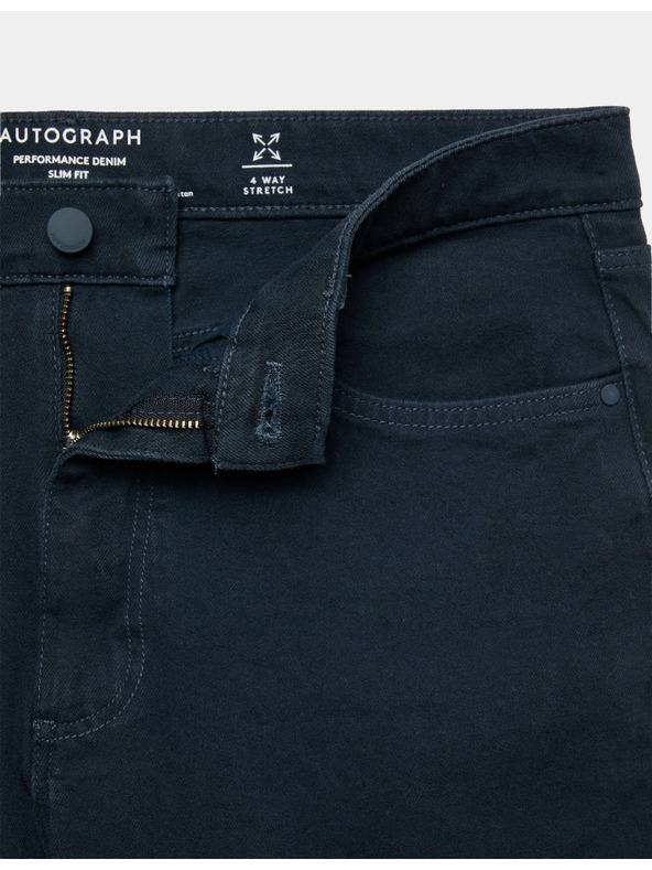 Marks & Spencer Strečové skinny džínsy s 360-percentnou elasticitou Marks & Spencer modré