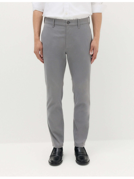 Marks & Spencer Strečové chino nohavice slim fit Marks & Spencer sivé