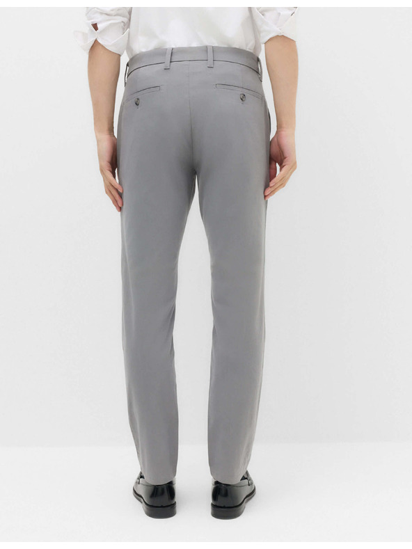 Marks & Spencer Strečové chino nohavice slim fit Marks & Spencer sivé