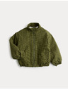 Marks & Spencer Kockovaná bunda bomber s podšívkou z umelej kožušiny (2–8 rokov) Marks & Spencer zelená