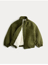 Marks & Spencer Kockovaná bunda bomber s podšívkou z umelej kožušiny (2–8 rokov) Marks & Spencer zelená