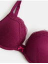 Marks & Spencer Krajková push-up dekoltovaná podprsenka Jasmine s kosticami, (vel. A–E) Marks & Spencer ružová