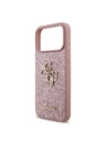 Guess Guess PU Fixed Glitter 4G Metal Logo Zadný Kryt pre iPhone 18 Pro Max Pink
