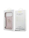 Guess Guess PU Fixed Glitter 4G Metal Logo Zadný Kryt pre iPhone 18 Pro Max Pink