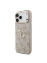 Guess Guess PU Leather 4G Metal Logo Gold Frame Zadný Kryt pre iPhone 18 Pro Max Pink