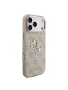 Guess Guess PU Leather 4G Metal Logo Gold Frame Zadný Kryt pre iPhone 18 Pro Max Pink