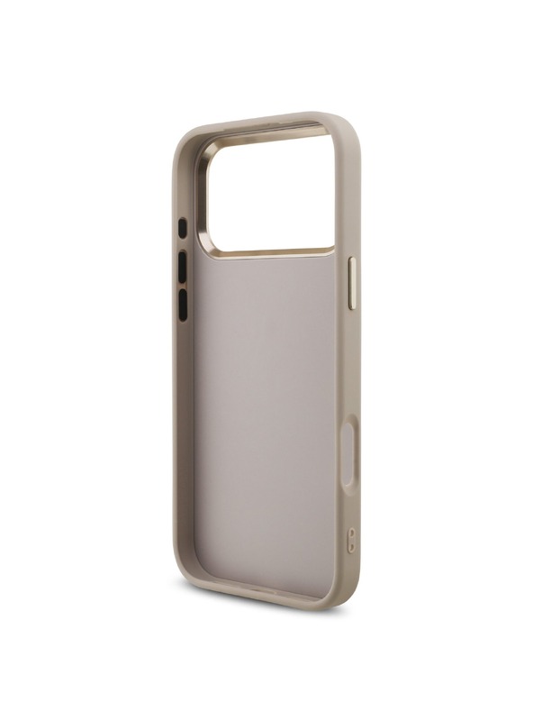 Guess Guess PU Leather 4G Metal Logo Gold Frame Zadný Kryt pre iPhone 18 Pro Max Pink