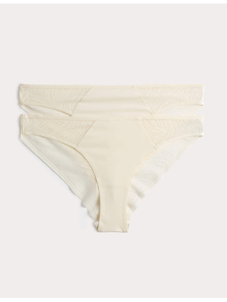 Marks & Spencer Balenie 3 neviditeľných Body Invisibles™ krajkových brazílskych nohavíc Marks & Spencer krémová
