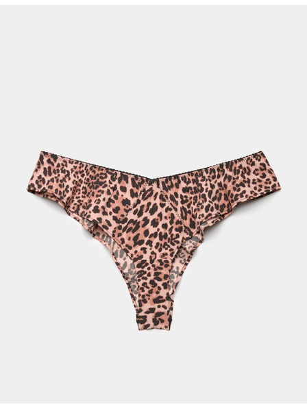 Marks & Spencer Francúzske nohavičky Clara Papertouch s leopardím potlačou Marks & Spencer oranžová