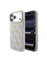 Guess Guess PU Leather 4G Gold Frame Embossed MagSafe Zadný Kryt pre iPhone 18 Pro Pink