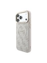 Guess Guess PU Leather 4G Gold Frame Embossed MagSafe Zadný Kryt pre iPhone 18 Pro Pink