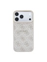 Guess Guess PU Leather 4G Gold Frame Embossed MagSafe Zadný Kryt pre iPhone 18 Pro Pink