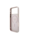 Guess Guess PU Leather 4G Gold Frame Embossed MagSafe Zadný Kryt pre iPhone 18 Pro Pink