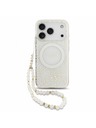 Guess Guess IML Flowers Allover Strap MagSafe Zadný Kryt pre iPhone 18 Pro White