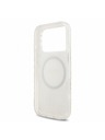 Guess Guess IML Flowers Allover Strap MagSafe Zadný Kryt pre iPhone 18 Pro White