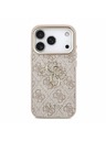 Guess Guess PU 4G Metal Logo Strap Zadný Kryt pre iPhone 18 Pro Pink