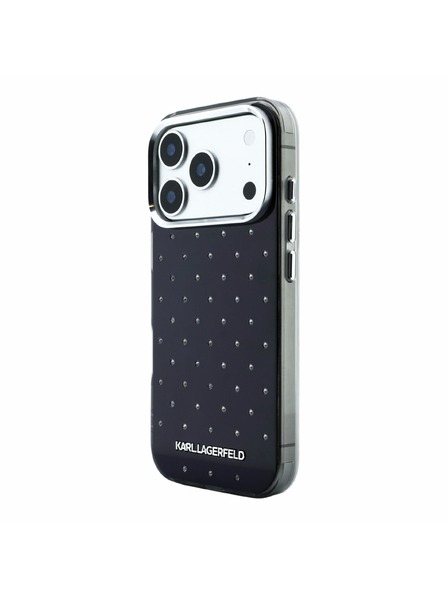 Karl Lagerfeld Karl Lagerfeld IML Rhinestones Allover Magsafe Zadný Kryt pre iPhone 18 Pro Black