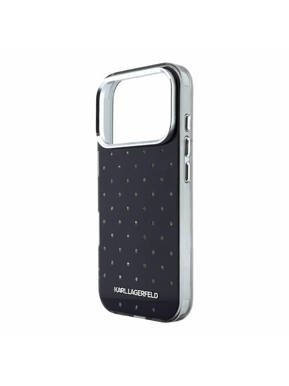 Karl Lagerfeld Karl Lagerfeld IML Rhinestones Allover Magsafe Zadný Kryt pre iPhone 18 Pro Black