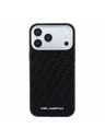 Karl Lagerfeld Karl Lagerfeld PU Grained Allover Semi Wrap Magsafe Zadný Kryt pre iPhone 18 Pro Black