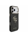 Guess Guess PU 4G Metal Logo Popruh Zadný Kryt pre iPhone 18 Pro Max Black