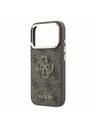 Guess Guess PU 4G Resin Metal Logo Zadný Kryt pre iPhone 18 Pro Max Brown