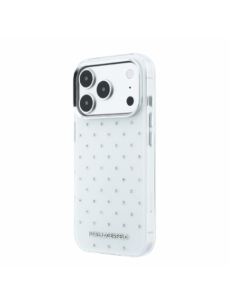 Karl Lagerfeld Karl Lagerfeld IML Rhinestones Allover Magsafe Zadný Kryt pre iPhone 18 Pro Max White