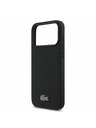 Lacoste Lacoste PVC Iconic Petit Pique Metal Logo MagSafe Zadný Kryt pre iPhone 18 Pro Max Black
