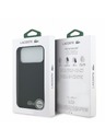 Lacoste Lacoste PVC Iconic Petit Pique Metal Logo MagSafe Zadný Kryt pre iPhone 18 Pro Max Black