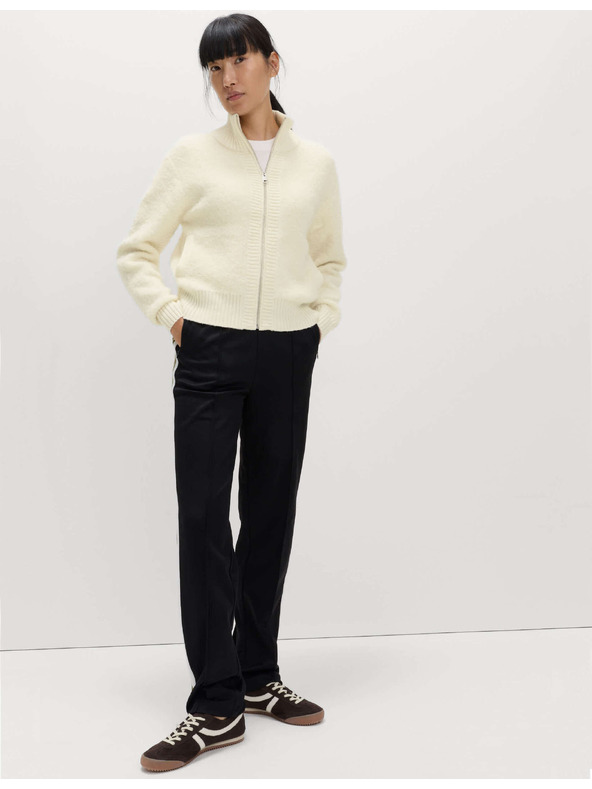 Marks & Spencer Kardigan Bomber so stojanom buklé a vlnou Marks & Spencer krémová