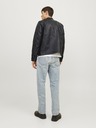 Jack & Jones JJEDYLAN čierna pánska koženková bunda