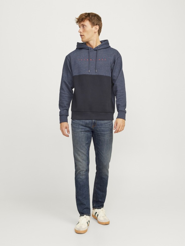 Jack & Jones JJICLARK modré pánske regular fit džínsy