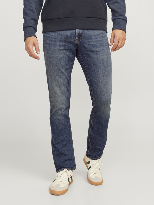 Jack & Jones JJICLARK modré pánske regular fit džínsy