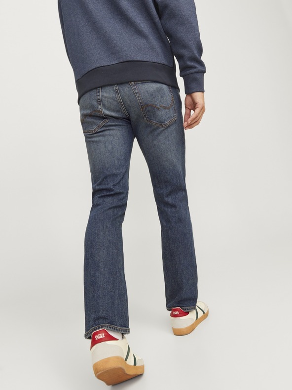 Jack & Jones JJICLARK modré pánske regular fit džínsy