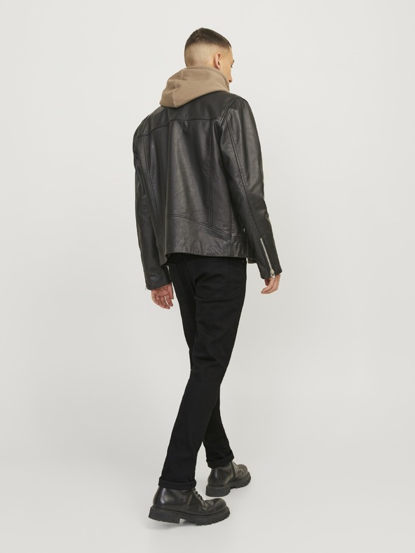 Jack & Jones Slimfit džínsy JJIGlenn JJOriginal čierne