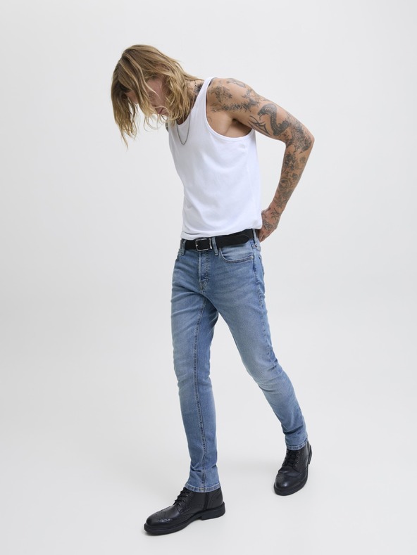 Jack & Jones Slimfit džínsy JJIGlenn JJOriginal modré