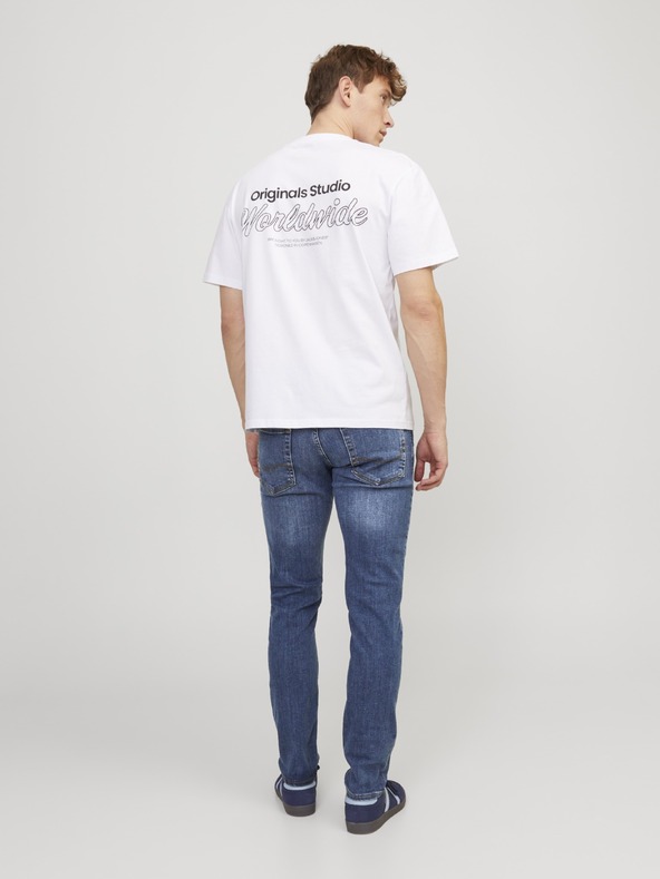 Jack & Jones Slimfit džínsy JJIGlenn JJOriginal modré