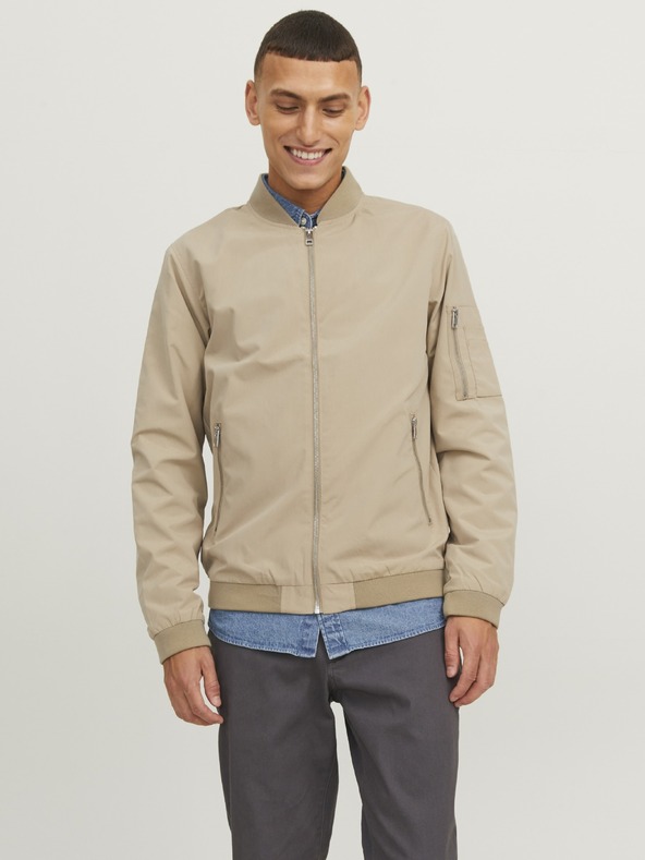 Jack & Jones Pánska bunda bomber JJERush crockery
