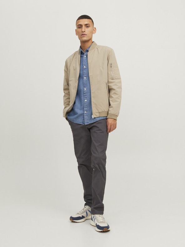 Jack & Jones Pánska bunda bomber JJERush crockery