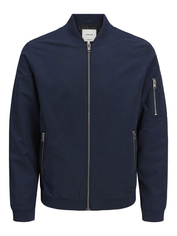 Jack & Jones Pánska bunda bomber JJERush navy blazer