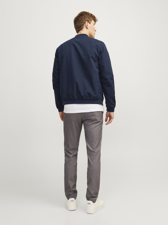 Jack & Jones Pánska bunda bomber JJERush navy blazer