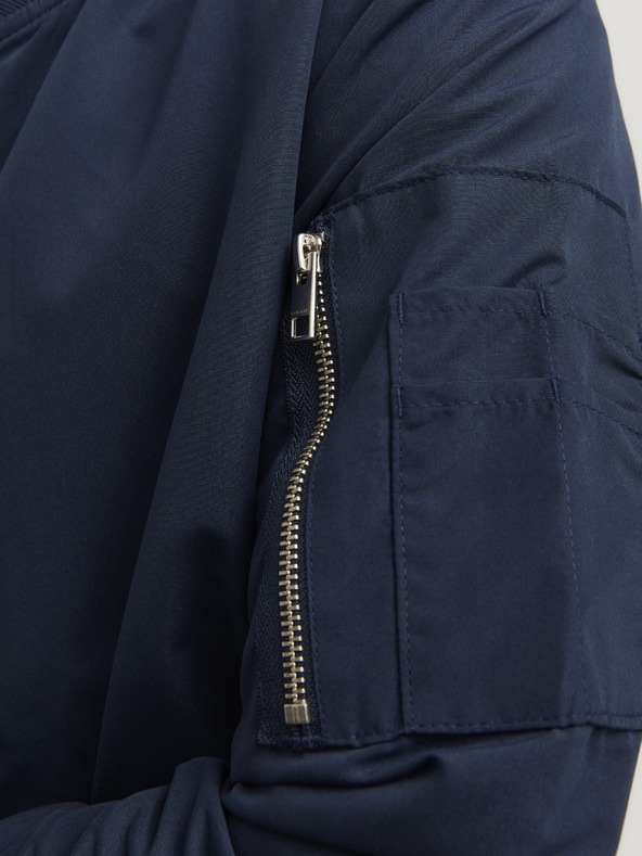 Jack & Jones Pánska bunda bomber JJERush navy blazer